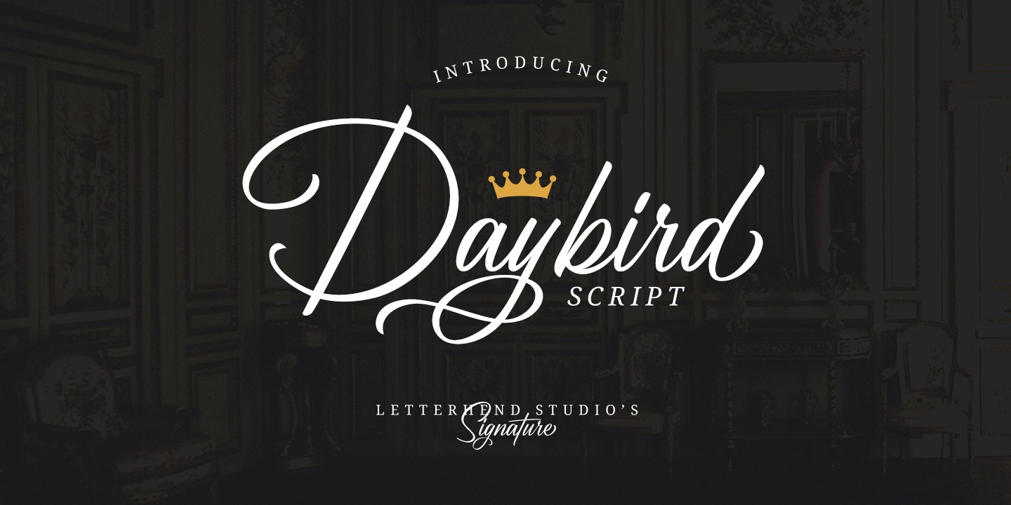 Przykład czcionki Daybird Script